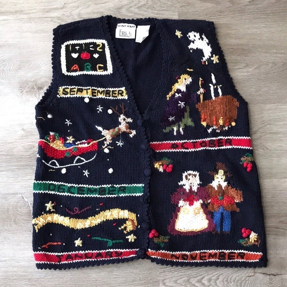 Erika Hand Knit Vest Months October December